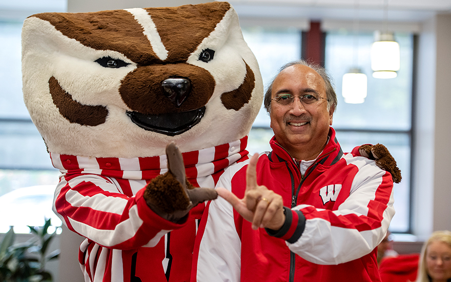 Dean Samba with Bucky