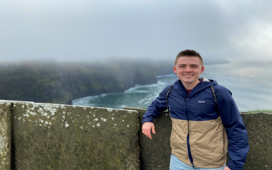 A student studying abroad in Dublin A student studying abroad in Dublin