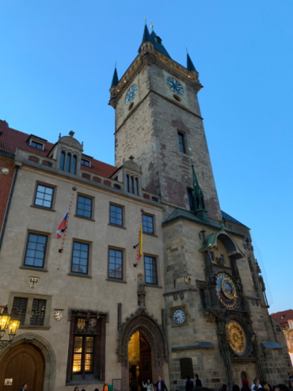 an ancient building in Prague